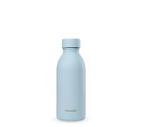 Qwetch - Bouteille Isotherme 500ml Pastel Bleu - ICON - Gourde Design Compacte et Élégante Inox Recyclé - 24h Froid et 12h Chaud - Etanche, Sans BPA