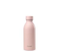 Qwetch - Bouteille Isotherme 500ml Pastel Rose - ICON - Gourde Design Compacte et Élégante Inox Recyclé - 24h Froid et 12h Chaud - Etanche