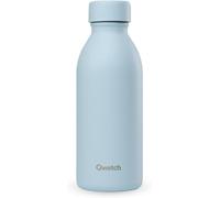 Qwetch - Bouteille Isotherme 500ml Vert Tilleul - Icon - Gourde Design Compacte Et Élégante Inox Recyclé - 24h Froid Et 12h Chaud - Etanche, Sans Bpa