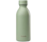Qwetch - Bouteille Isotherme 500ml Vert Tilleul - Icon - Gourde Design Compacte Et Élégante Inox Recyclé - 24h Froid Et 12h Chaud - Etanche, Sans Bpa
