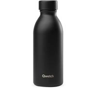 Qwetch - Bouteille Isotherme 500ml Vert Tilleul - Icon - Gourde Design Compacte Et Élégante Inox Recyclé - 24h Froid Et 12h Chaud - Etanche, Sans Bpa