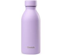 Qwetch - Bouteille Isotherme 500ml Vert Tilleul - Icon - Gourde Design Compacte Et Élégante Inox Recyclé - 24h Froid Et 12h Chaud - Etanche, Sans Bpa