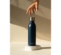 Qwetch Bouteille isotherme ACTIVE double paroi en inox avec poignée 600 ml Bleu marine