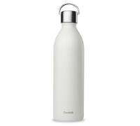 Qwetch - Bouteille Isotherme Active Gris 1L - Gourde avec Anse Inox Recyclé - 24h Froid et 12h Chaud - Etanche & Compacte