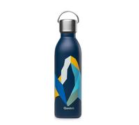 Qwetch - Bouteille Isotherme Active Altitude Bleu 600ml - Gourde avec Anse Inox Recyclé - 24h Froid et 12h Chaud - Etanche & Compacte