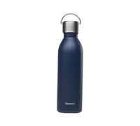 Qwetch Bouteille isotherme ACTIVE double paroi en inox avec poignée 600 ml Bleu marine
