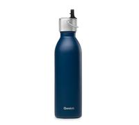QWETCH-Bouteille isotherme en inox recyclé coloris bleu marine avec bouchon sport Qwetch Active Matt - 600 ml