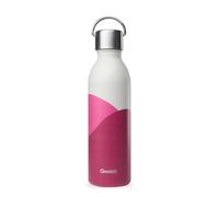 Qwetch - Bouteille Isotherme Active Horizon Gris 600ml - Gourde avec Anse Inox Recyclé - 24h Froid et 12h Chaud - Etanche & Compacte