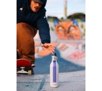 QWETCH Insulated Bottle Active Sport 600 Ml - Mixte - Gris / Violet - taille Unique- modèle 2024