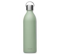 Qwetch Bouteille isotherme ACTIVE – double paroi en inox avec poignée 1 L Vert Tilleul