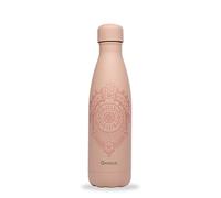 Qwetch - Bouteille Isotherme Albertine Rose 500ml - Gourde Nomade Inox - 24h Froid et 12h Chaud - Etanche, Sans BPA & Réutilisable - Gourde isotherme pour Sport, Voyage, Bureau, Randonnée