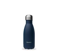 Qwetch - Bouteille Isotherme Originals Bleu Nuit 260ml - 24h Froid et 12h Chaud - Etanche & Réutilisable - Gourde inox isotherme pour Sport, Voyage, Bureau, Randonnée