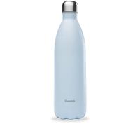 Qwetch - Bouteille Isotherme Originals Bleu Pastel 1L - 24h Froid et 12h Chaud - Etanche & Réutilisable - Gourde inox isotherme pour Sport, Voyage, Bureau, Randonnée