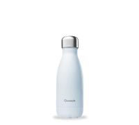 Qwetch - Bouteille Isotherme Originals Bleu Pastel 260ml - 24h Froid et 12h Chaud - Etanche & Réutilisable - Gourde inox isotherme pour Sport, Voyage, Bureau, Randonnée