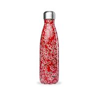Qwetch - Bouteille Isotherme Originals Flowers Rouge 500ml - 24h Froid et 12h Chaud - Etanche & Réutilisable - Gourde inox isotherme pour Sport, Voyage, Bureau, Randonnée