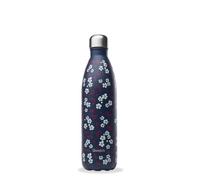 Qwetch - Bouteille Isotherme Originals Hanami Bleu 750ml - 24h Froid et 12h Chaud - Etanche, Sans BPA & Réutilisable - Gourde inox isotherme pour Sport, Voyage, Bureau, Randonnée