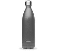 QWETCH - Bouteille Isotherme Originals ROC 1L Gris - Revêtement Anti-Rayures Ultra Résistant - 24h Froid / 12h Chaud - Étanche, Poignée Intégrée, Lavable au Lave-Vaisselle - Gourde Inox Durable