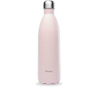 Qwetch - Bouteille Isotherme Originals Rose Pastel 1L - 24h Froid et 12h Chaud - Etanche & Réutilisable - Gourde inox isotherme pour Sport, Voyage, Bureau, Randonnée