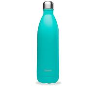 Qwetch - Bouteille Isotherme Pop Bleu 1L - Gourde Nomade Inox - 24h Froid et 12h Chaud - Etanche, Sans BPA & Réutilisable - Gourde isotherme pour Sport, Voyage, Bureau, Randonnée