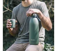 bouteille isotherme inox titan kaki 1,5l
