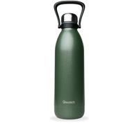 Qwetch - Bouteille Isotherme TITAN ROC 1,5L Green Army - Ultra Résistante avec Revêtement Anti-Rayures - 48h Froid / 16h Chaud - Étanche, Lavable au Lave-Vaisselle - Gourde Inox avec Poignée