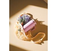 QWETCH - Cold Cup 600ml avec Poignée et Paille - 24h Glacé & 12h Froid - Lavande - Gourde Isotherme en Inox, Tasse Thermo Café