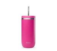 QWETCH - Cold Cup Isotherme 600ml Magenta - 24h Glacé & 12 Froid - Inox Recyclé, Anti-Éclaboussure - Idéale pour Boissons Fraîches, Bubble Tea et Café Glacé
