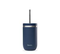 QWETCH - Cold Cup Isotherme 470ml Bleu Nuit - 24h Glacé & 12 Froid - Inox Recyclé, Anti-Éclaboussure - Idéale pour Boissons Fraîches, Bubble Tea et Café Glacé