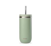 Qwetch - Cold Cup Isotherme Inox - Mug Vert Tilleul - 600 ml
