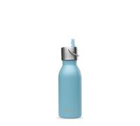 QWETCH - Gourde Enfant Isotherme 350ml - Kids Bleu Bouchon Pipette - Gourde Inox - 24h Froid et 12h Chaud - Etanche & Sans BPA - Gourde du quotidien pour école, sport et sorties