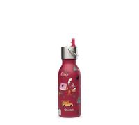 QWETCH - Gourde Enfant Isotherme 350ml - Kids Yosemite Grenat Bouchon Pipette - Gourde Inox - 24h Froid et 12h Chaud - Etanche & Sans BPA - Gourde du quotidien pour école, sport et sorties