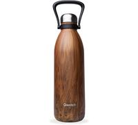 Qwetch - Grande Bouteille Isotherme - Arty 1,5l - 48h Froid Et 16h Chaud - Etanche & Sans Bpa - Gourde Inox Avec Poignée De Portage - Thermos Isotherme Pour Pique-Nique, Camping, Famille