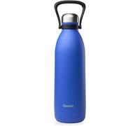 Qwetch - Grande Bouteille Isotherme Titan - Bleu Majorelle 1,5l - 48h Froid Et 16h Chaud - Etanche Gourde Inox Avec Poignée De Portage - Thermos Isotherme Pour Pique-Nique, Camping, Famille