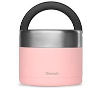 Boîte repas isotherme double paroi en Inox Qwetch 850 ml Rose pastel