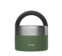 QWETCH - Lunch Box Isotherme Inox avec Poignée - Kaki 650ml - Boîte Alimentaire Repas Chaud - 5h Chaud et 7h Froid - Etanche & Sans-BPA