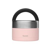 QWETCH - Lunch Box Isotherme Inox avec Poignée - Pastel Rose 650ml - Boîte Alimentaire Repas Chaud - 5h Chaud et 7h Froid - Etanche & Sans-BPA