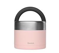 QWETCH - Lunch Box Isotherme Inox avec Poignée - Pastel Rose 850ml - Boîte Alimentaire Repas Chaud - 5h Chaud et 7h Froid - Etanche & Sans-BPA