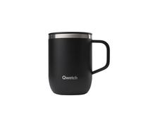 Qwetch - Mug Isotherme Inox - Mug Noir - 350 ml