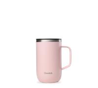 Qwetch - Mug Isotherme Inox - Mug Rose - 470 ml