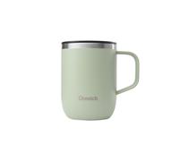 Qwetch - Mug Isotherme Inox - Mug Vert Tilleul - 350 ml