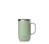 Qwetch - Mug Isotherme Inox - Mug Vert Tilleul - 470 ml