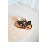 Qwetch - Mug Isotherme Inox - Mug Noir - 350 ml