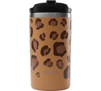 Qwetch Tasse De Voyage Isotherme 350ml Motif Léopard Et Camel 1 Pièce