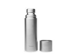Qwetch - Thermo Isotherme Inox 750ml - Thermo avec Gobelet Inox Recyclé - 24h Froid et 12h Chaud - Etanche Idéale pour Café et Thé