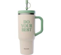 QWETCH Travel Cup Insulated Inox 900ml Level Up - Mixte - Beige - taille Unique- modèle 2025