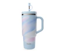 Qwetch - Travel Cup Isotherme Inox - Mug Aura Pastel Bleu - 900 ml