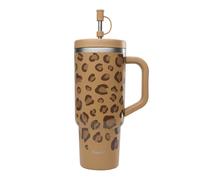 Qwetch - Travel Cup 900 ml Leopard Camel - Mug