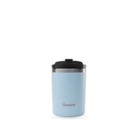 QWETCH - Travel Mug Isotherme - Bleu Pastel 240ml - Thermo Café & Thé en Inox - 6h Chaud et 12h Froid - Compacte & Étanche, Mug de voyage
