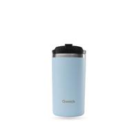 QWETCH - Travel Mug Isotherme - Bleu Pastel 350ml - Thermo Café & Thé en Inox - 6h Chaud et 12h Froid - Étanche, Mug de voyage
