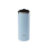 QWETCH - Travel Mug Isotherme - Bleu Pastel 470ml - Thermo Café & Thé en Inox - 6h Chaud et 12h Froid - Étanche, Mug de voyage